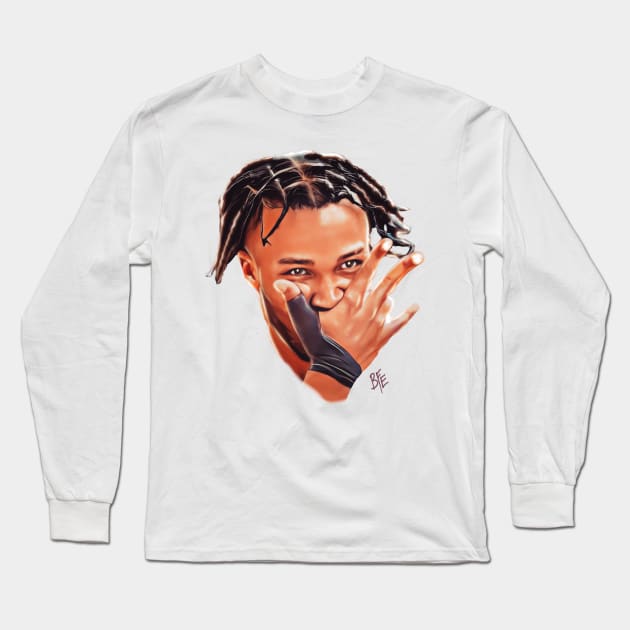 Three To The Nose Long Sleeve T-Shirt by BIG FACE ENERGY